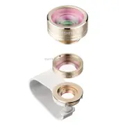 ZS-147 3 in 1 Universal 198 Degrees Fisheye + 15X Macro Lens + 0.36X Wide-angle Lens Kit