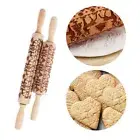 Cake Decoration Christmas Rolling Pin Pastry Tool Baking Supplies Dough Roller