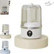 Smart Laundry Cup, Travel-Friendly Wireless Underwear Mini Washer, 1L/33.8 Fl Oz Capacity Portable Rechargeable Mini Washing Machine for Underwear, Small Laundry Machine Ideal for Home Travel (White)