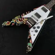 Epiphone / Inspired by Gibson Custom Jimi Hendrix Flying V Ebony S/N 24111531108