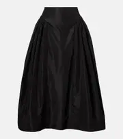 [Simone Rocha] Simone Rocha Taffeta midi skirt AU 14 black