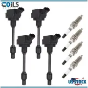 4 Ignition Coils & Iridium Spark Plugs Kit Fit For Toyota Corolla 2019 2.0L l4 (for: Toyota)