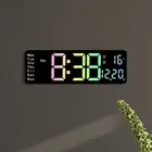 13IN Digital Clock Color Digital Wall Clock Date And Temperature Display