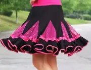 Women Swing Tango Latin Rumba Salsa Cha Dance Skirt Dancewear Ballroom Party
