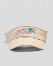 [The Mad Hueys] The Mad Hueys Women's Mermaid Motel Visor Hat in Stone Grey One Size Stone Grey