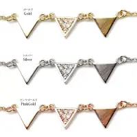 在飛比找博客來優惠-日本製幾何學三角造型項鍊PINKGOLD