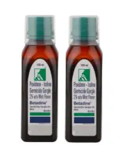 2x Betadine Gargle 2% Mint 100ml for Mouth Infection, Sore Throat & Bad Breath
