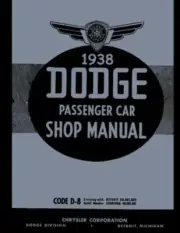 1938 Dodge Shop Service Repair Manual Book Engine Drivetrain Electrical OEM