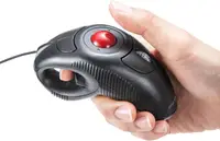 在飛比找樂天市場購物網優惠-【日本代購】Sanwa Direct 手握式 有線軌跡球滑鼠