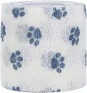 Self Adhesive Pet Bandage Breathable Non-Woven Cats Dogs Injury Elastic Body Wrap(Blue)