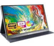 KYY Portable Monitor 15.6inch 1080P FHD USB-C, HDMI Computer Display HDR