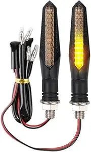 2Pcs Motorcycle Turn Signals Led Light 12 * 2835Smd Flowing Water Blinker Flashing Indicator Bendable Flashing Lights