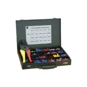 QUIKCRIMP KBGPRO 1325Pcs Pro Terminal Kit Metal Case and Crimp Tool Solid,
