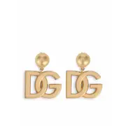 [Dolce & Gabbana] Dolce & Gabbana DG-logo Clip-on Earrings ONE SIZE GOLD