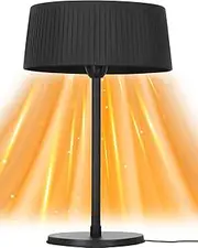 Infrared Heater, 1500W Outdoor Heater, Electric Patio Heater for for Courtyard, Garage, Patio, Tip-Over Protection, IP55 Waterproof, Black