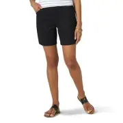 Lee Women's Legendary 7" Chino Walkshort, Black, 12 12