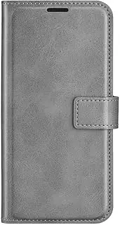 [YKNIUFLY] Case for Oppo A96, PU Leather Flip Folio Wallet Cover, with Card Slots, Case Cover for Oppo A96.(Grey)