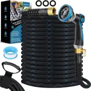 Garden Hose 100 Ft, NON-EXPANDABLE Ultra Lightweight Flexible Water Hose with 10