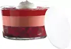 Glass Trifle Bowl with Lid, 104 Oz Glass Salad Bowl with Plastic Lid