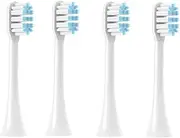 Replacement Brush Heads, Compatible For SOOCAS X3/X3U/X5 4PCS Clean Brush Soft Electric Toothbrush Vacuum Nozzles Bristle(4WhiteBlue)