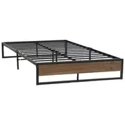 [Unbranded] Artiss Bed Frame Metal Frame Bed Base OSLO - Doubl