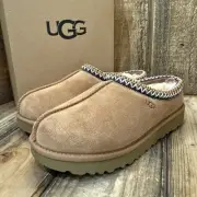 UGG TASMAN SLIPPER WOMENS US 8 CHESTNUT SUEDE/ WOOL SLIP-ON SHOE