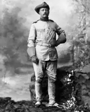 COLONEL THEODORE ROOSEVELT IN HIS ROUGH RIDERS UNIFORM - 8X10 PHOTO (WW331)
