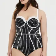 New Torrid 3 (3X 22/24) Disney Nightmare Before Christmas One Piece Swimsuit