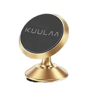 2 pcs Magnetic Air Vent Dashboard Car Phone Holder Car Mount for 4.0-6.8 Inch Smart Phone for iPhone for Samsung Xiaomi Redmi Note 10 GOLDEN COLOR