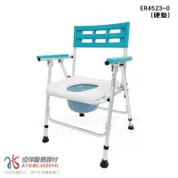 在飛比找momo購物網優惠-【恆伸醫療器材】ER-4523 鋁製無輪收合便盆椅/洗澡椅(