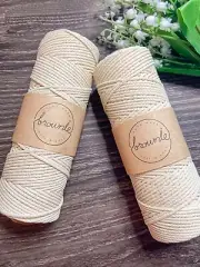 2.5mm Premium Matte Polyester Macrame cord - EGGSHELL #11