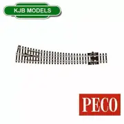 BNIB N Gauge PECO SL-E386 R/H Curved Point Large Radius - Code 80 ELECTROFROG
