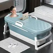 EUCOLO Folding Bath Bucket Adult Bath Barrel Household Bath Barrel Bath Bucket Bath Thickening Full Body Plastic Adult Bathtub Large Sized Bathtub