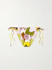 [La DoubleJ] La DoubleJ - Printed Bikini Briefs - Pink - small small Pink
