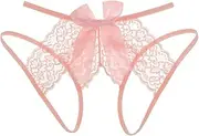 [ZUYPSK] Sissy Men's Bikini Thong Panties Lace Low waist Crotchless G-string Thongs Club Party Wear