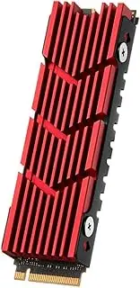 Lockmaner M.2Pro 2280 NVMe Heatsink M.2Pro SSD Heatsink Thermal Pad Aluminum Heat Dissipation Band Thermal Pad Easy to Use for M2 2280 Ssd A