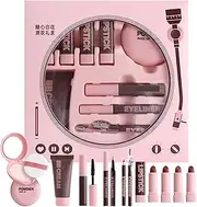 Girls Makeup Set - Set of 9 Lasting Makeup Beginners Kit Cosmetics,Daily Makeup Cosmetics Women Face Make-up Powder Lipsticks for Traveling, Photography