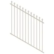 ProtectorAl 0350-1200W x 1200H Surfmist Spear Top Pool Fence Panel Raked 16-30º