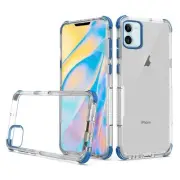 "GSA Clear Blue Hybrid Bumper Case for iPhone 12 Mini (5.4")"