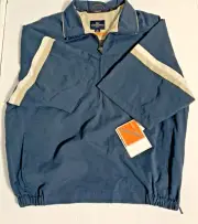 Docker's Golf Men's Stain Defender Windshirt 1/4 Zip Short Sleeve Medium
