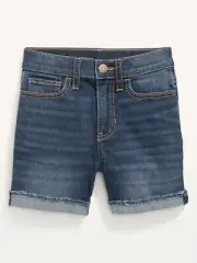 Old Navy High-Waisted Roll-Cuffed Cut-Off Jean Shorts for Girls Size 6