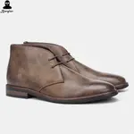 MEN DESERT CHUKKA BOOTS LEATHER SHOES PLUS SIZE 工裝沙漠靴男