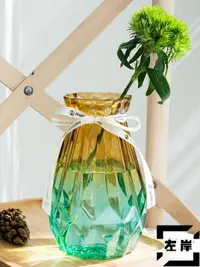 在飛比找樂天市場購物網優惠-2個裝 花瓶北歐水培玻璃花瓶透明插花瓶擺件花器