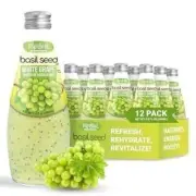 Pardesi Basil Seed Drink White Grape , 290ml (12-Pack)