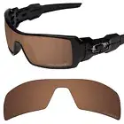 Tintart Polarized Replacement Lenses for-Oakley Oil Rig Nut Brown (PRM)