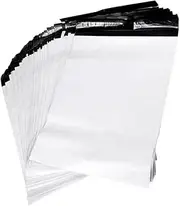 GANAZONO 100Pcs Thickened Postal Mailing Envelope Bags White Courier Bags for Secure Shipping for Protecting Goods Transit