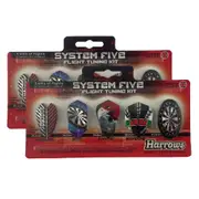 2x 5pc Harrows System Five Dart Flight Tuning Kit/Set Sports Training Equipment