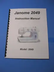 Janome 2049 Sewing Machine Instruction Manual - Printed