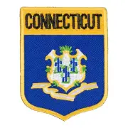 Connecticut State Flag Shield Patch, United States of America Patches