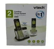 VTech - CS5119-2 DECT 6.0 Expandable Cordless Phone System - Gray/Black - NEW